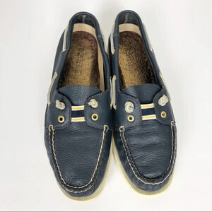 Sperry Top Siders | Navy Leather Boat Shoes EUC